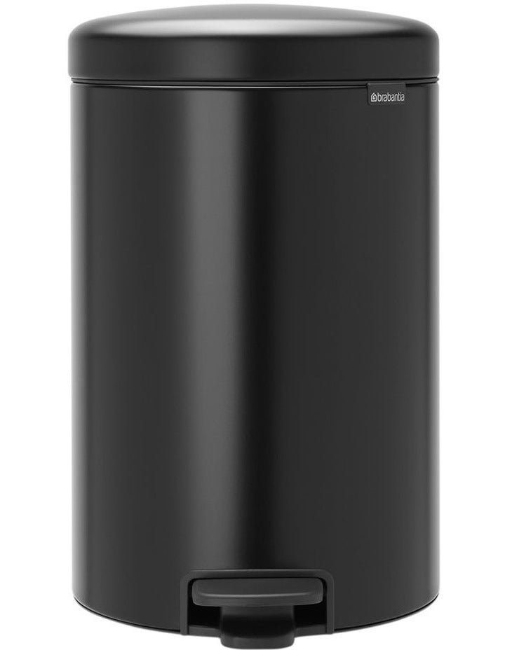 Brabantia Pedal Bin Newicon 20L in Matt Black
