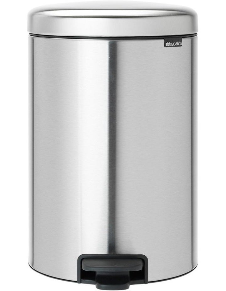 Brabantia Pedal Bin Newicon 20L in Matt Steel Fpp Silver