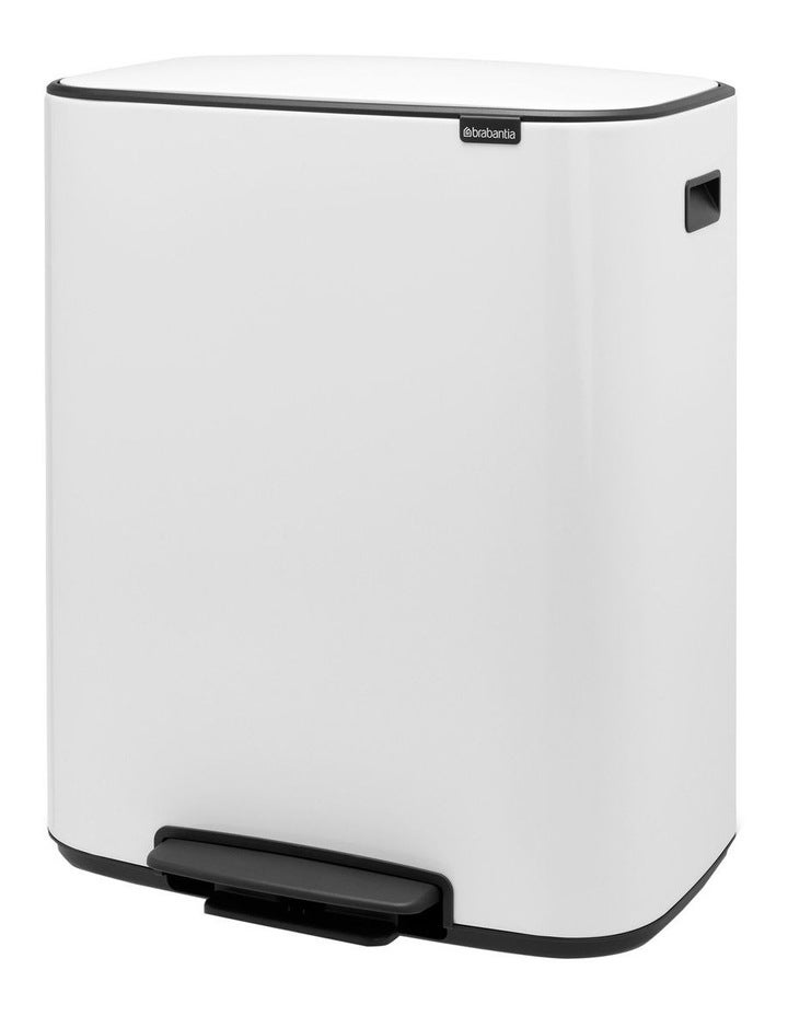 Brabantia Bo Pedal Bin 2x30L in White