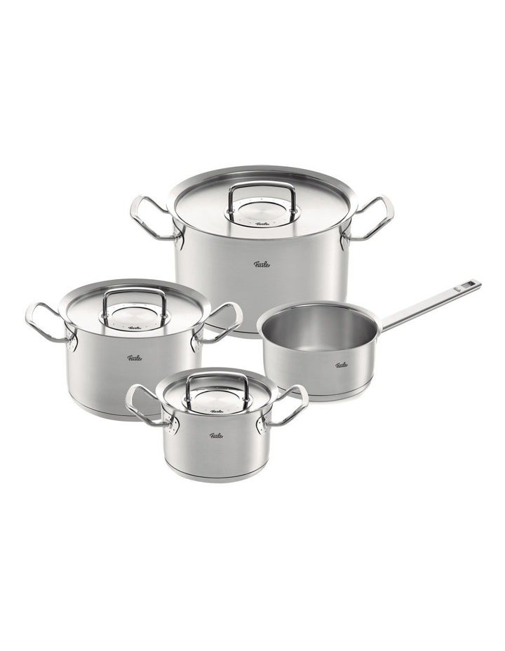 Fissler Original-Profi 2.0 Stainless Steel Collection 4 Piece Set in Silver