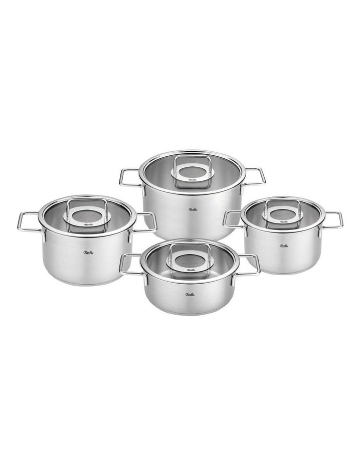Fissler Pure Stewpots 4 Piece Set in Silver