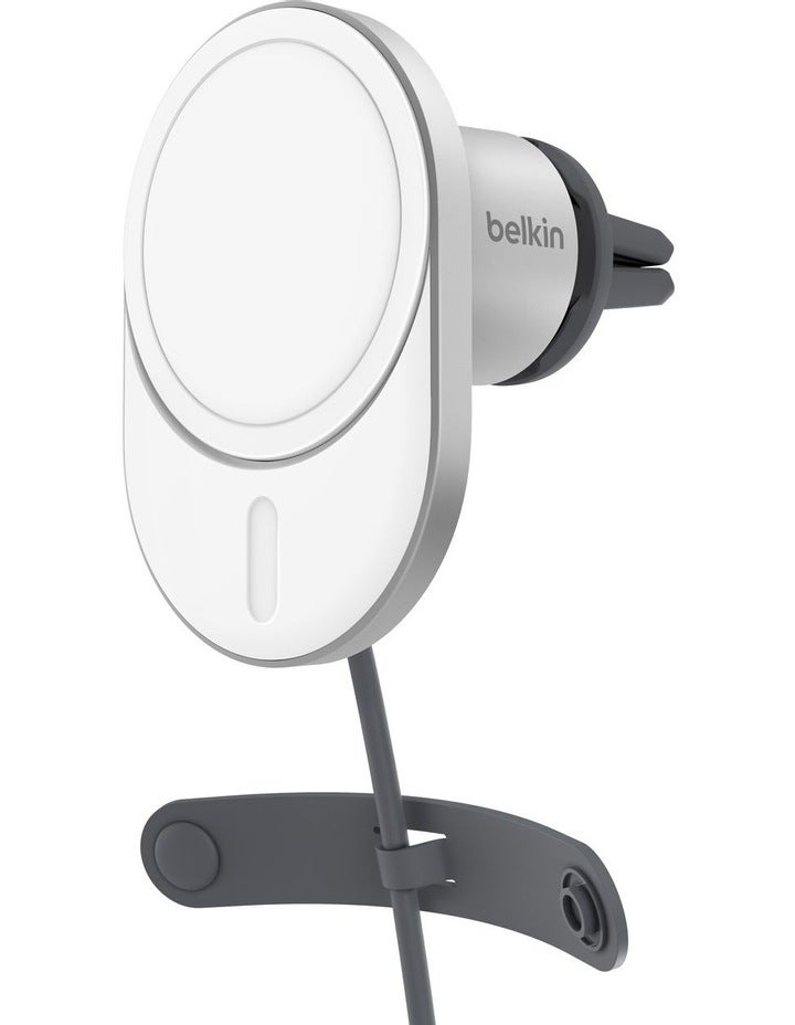 Belkin Pro Magnetic Wireless Car Charger With Qi2 15W Grey