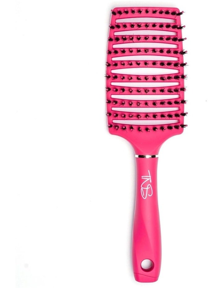 TNS Hair Flexi Detangling Brush in Maroon Red
