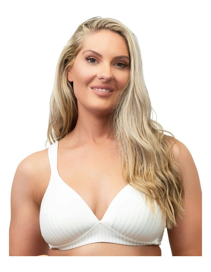 Naturana The Wednesday Wide Strap Wirefree Bra in White 16 A