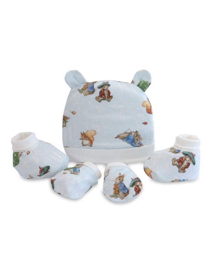 Peter Rabbit Benjamin Bunny Newborn Set 3 Pieces in Blue One Size