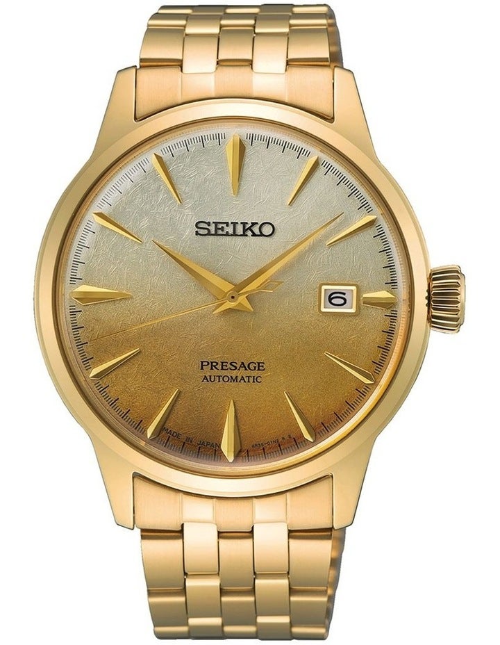Seiko Seiko Presage SRPK46J Gold Cocktail Time Watch Gold One Size