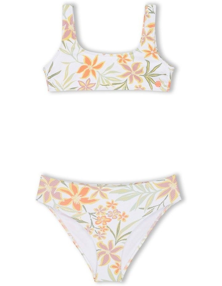Roxy Floral Horizon Two Piece in White 8