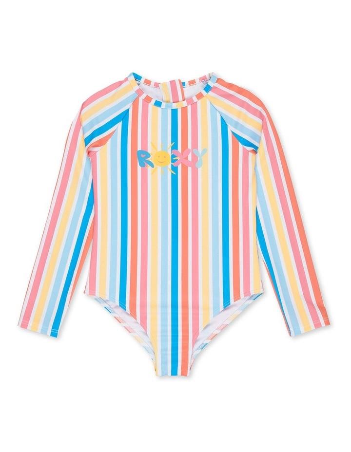Roxy Holly Stripe Long Sleeve Onesie Rash Vest in Multi Assorted 4