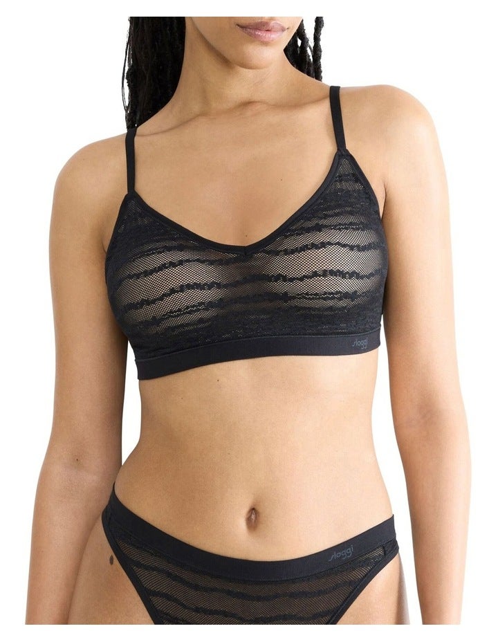 Sloggi Free Evolve Lace Bra in Black 2
