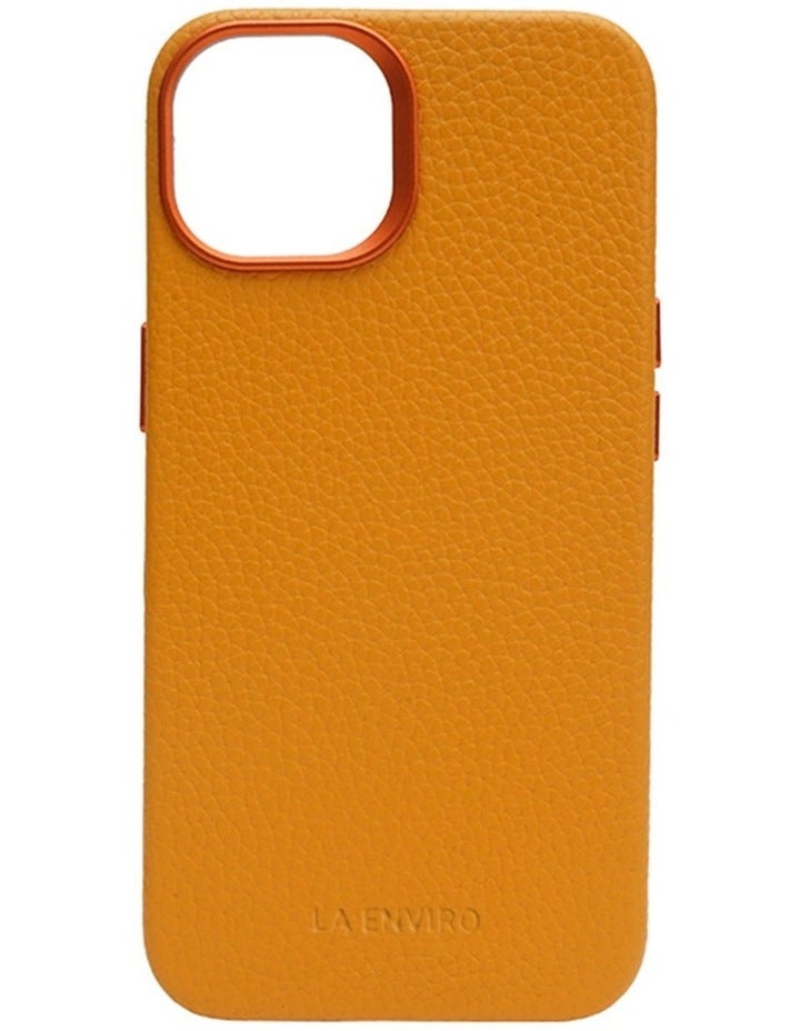 La Enviro iPhone 14 Pebble Plus Magsafe Case With Screen Protector in Orange