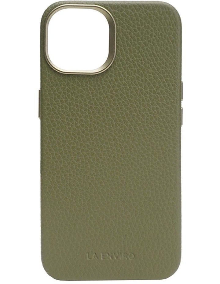 La Enviro iPhone 14 Pebble Plus Magsafe Case With Screen Protector in Green