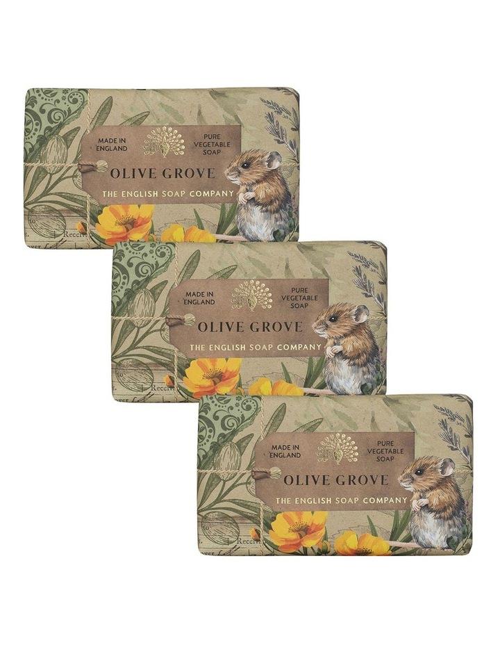 English Soap Company Olive Oil Soap Bar Trio Value Pack