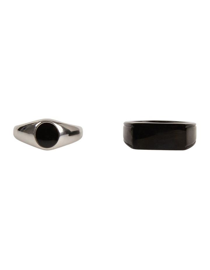 yd. Signet Rings 2 Pack in Silver ML