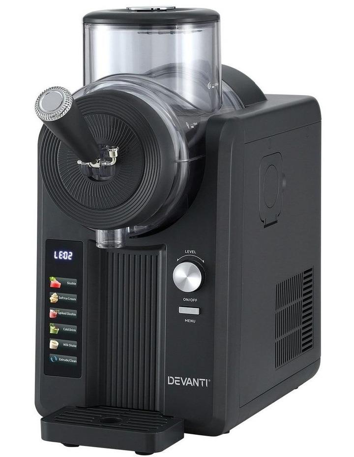 Devanti Slushie Machine Ice Cream Maker Frozen Smoothies Milkshakes 2L in Black