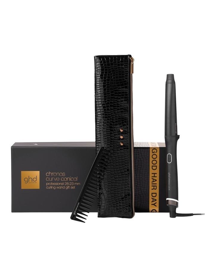 GHD Chronos Curve Conical Wand Gift Set Black