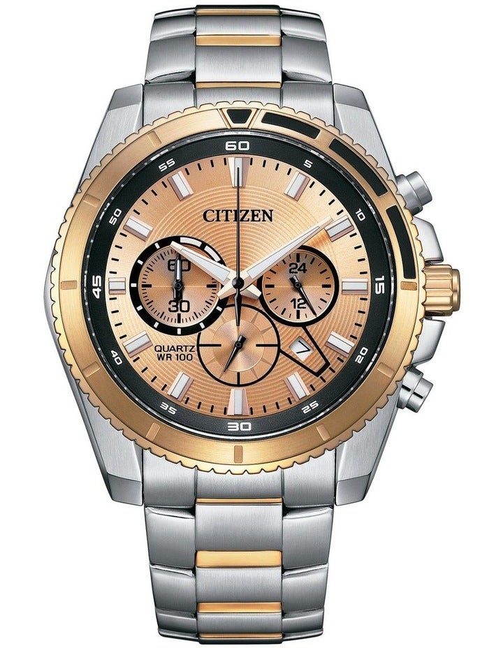 Citizen Sports Chronograph Watch 40mm AN8204-59X in Two-Tone Two Tone One Size