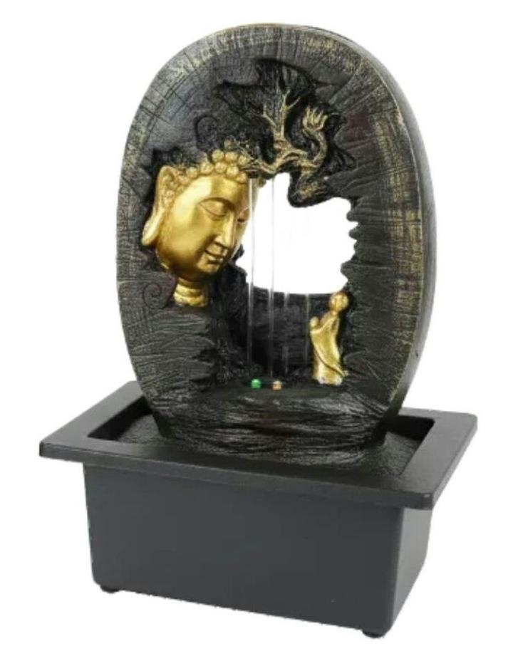 Willow & Silk Raining Tranquil Buddha Fountain 24x18x27cm in Multi Assorted