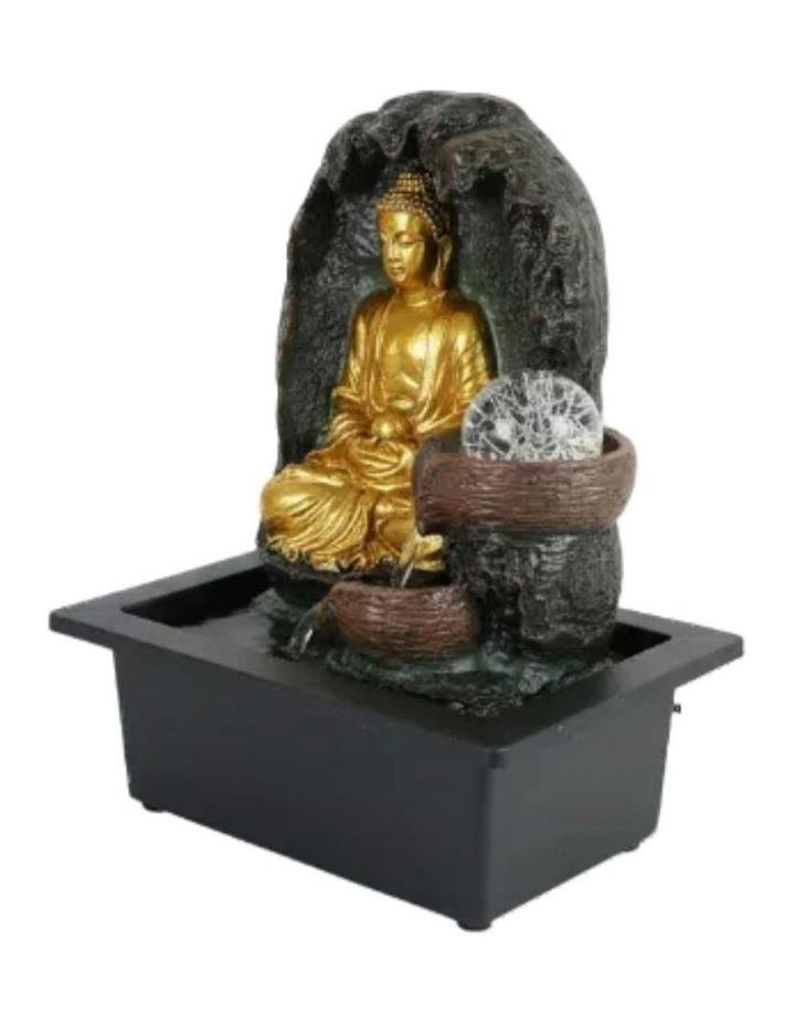 Willow & Silk Grotto Buddha Fountain 24x18x27cm in Multi Assorted