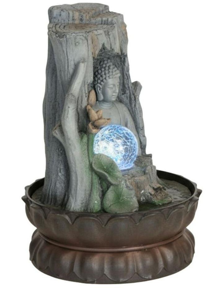 Willow & Silk Branch Buddha Fountain 21x21x28cm in Multi Assorted