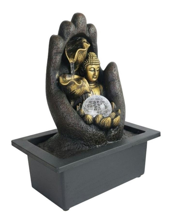 Willow & Silk Hand Buddha Fountain 23x18x27cm in Multi Assorted