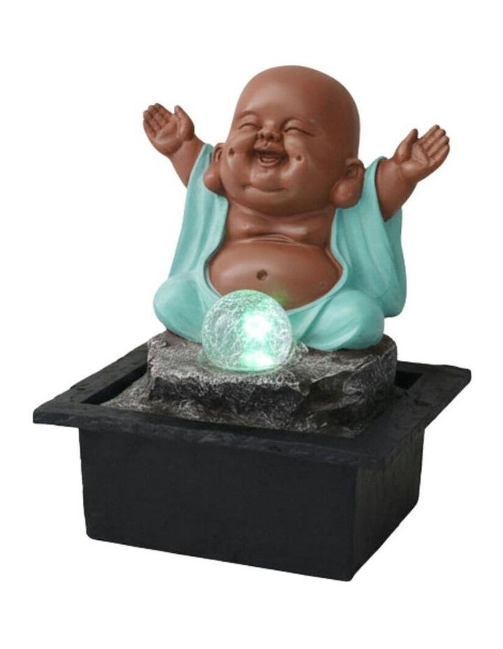 Willow & Silk Happy Buddha Blessing Fountain 23x20x28cm in Multi Assorted