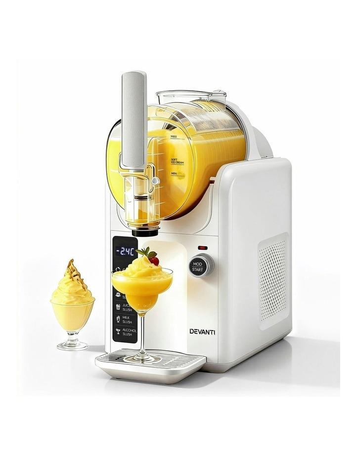Devanti 5in1 Slushie Machine Ice Cream Maker 2L in White