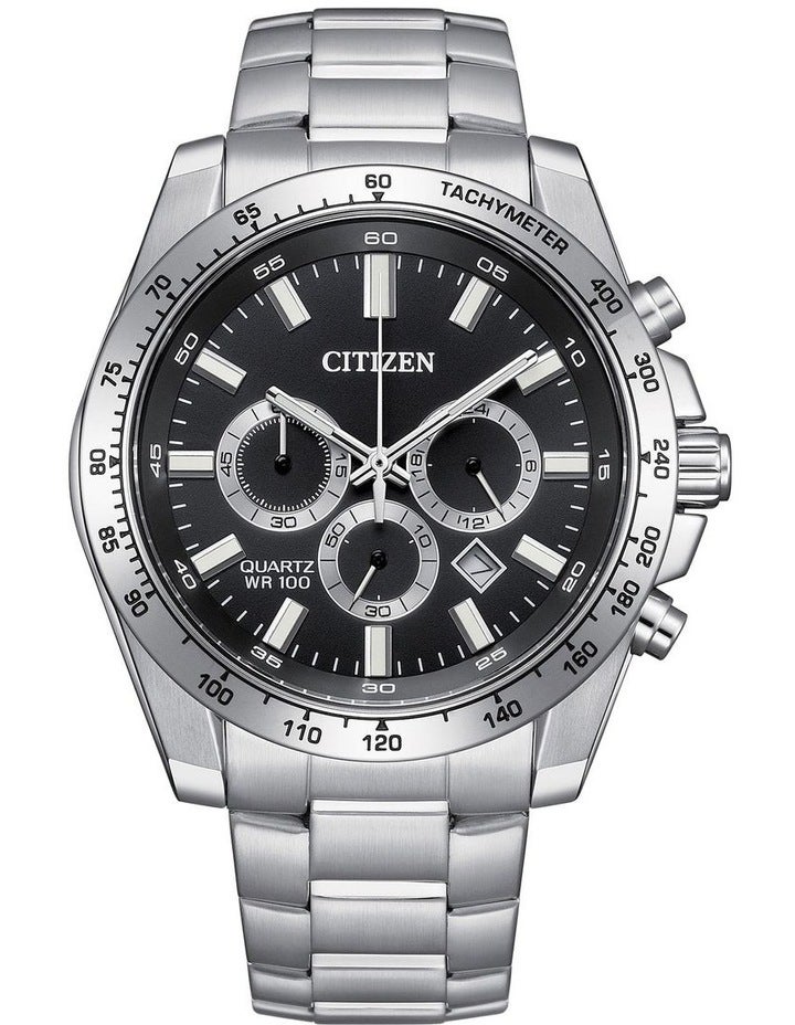 Citizen Sports Chrono Watch 40mm AN8230-59E in Silver One Size