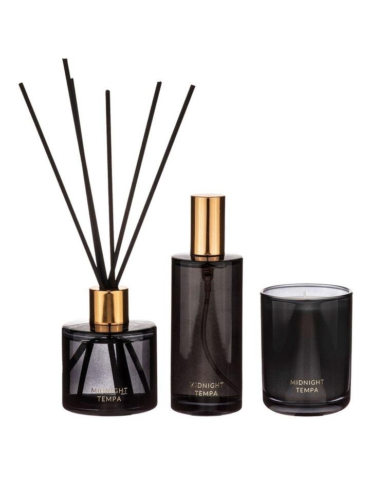 Tempa Luna Midnight Home Fragrance 3Pieces Gift Set in Black