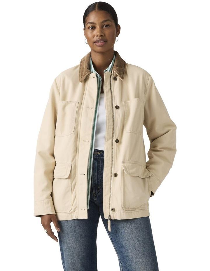 Levi's Bree Barn Jacket in Oyster Gray Beige M