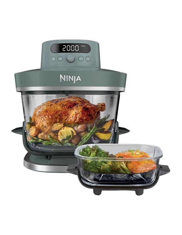 Ninja Crispi Pro 6-in-1 Countertop Glass Air Fryer AS101GYANZ in Grey