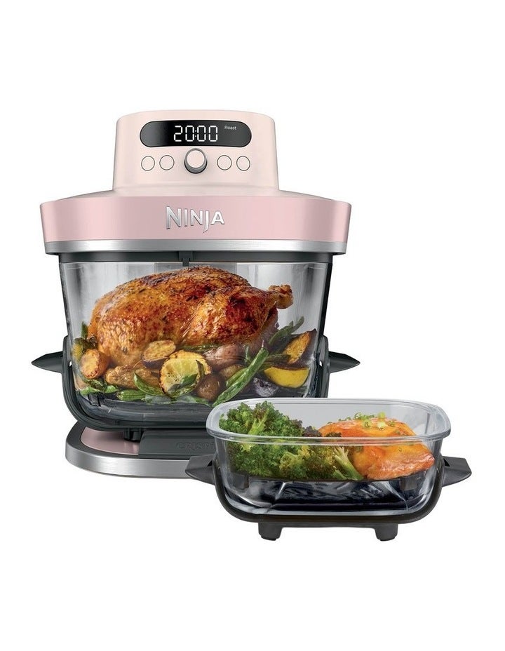 Ninja Crispi Pro 6-in-1 Countertop Glass Air Fryer AS101PKANZ in Rose Quartz Rose