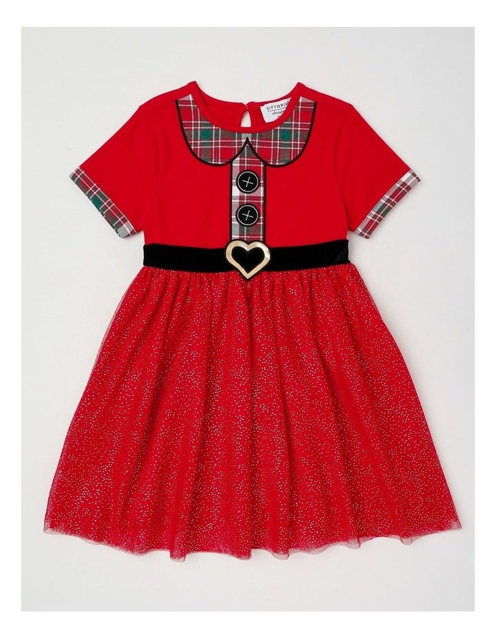 Myer Giftorium Mrs. Claus Tutu Dress in Red 5