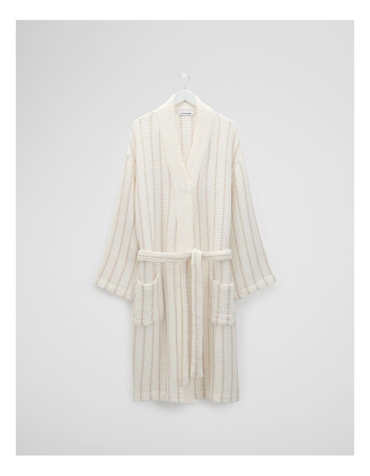 Country Road Parker Australian Cotton Bath Robe in Snow White S
