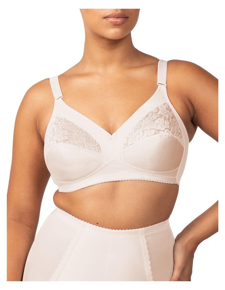 Triumph 'Kiss of Cotton' Soft Cup Support Bra 10000028 Nude 18 C