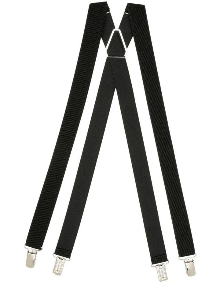 Buckle Plain Braces 25mm in Black