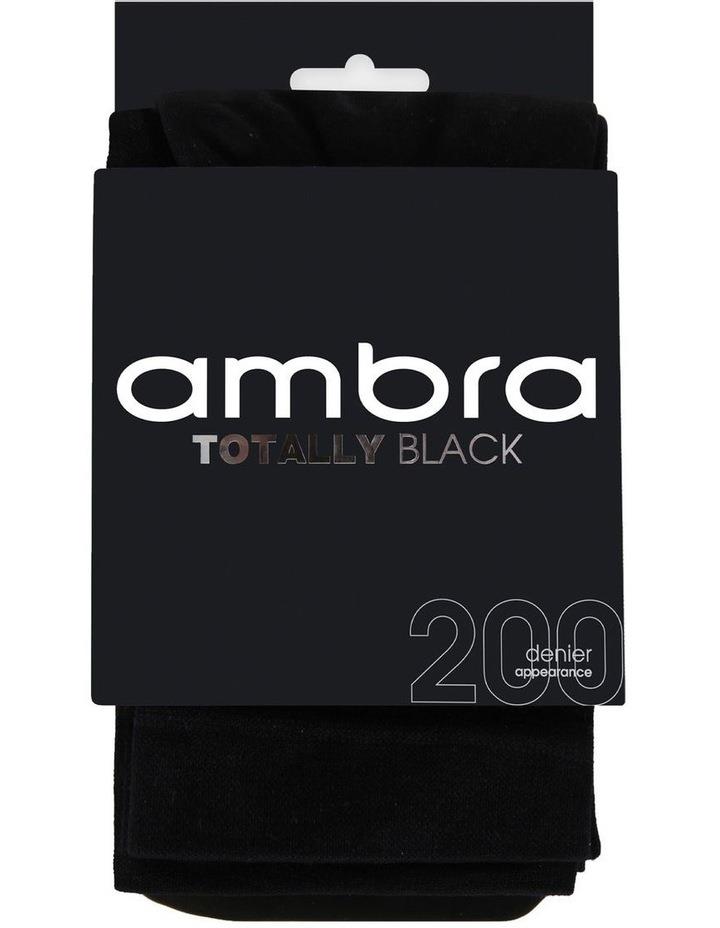 Ambra Totally Opaque 200 Denier Tight in Black XTalls