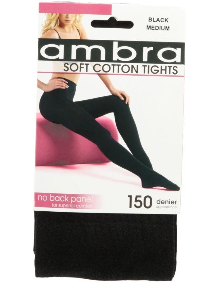 Ambra Cotton 150 Denier Opaque Tight Black Medium