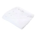 Bubba Blue Wish Upon A Star White Hooded Bath Towel in White