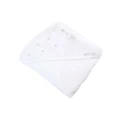 Bubba Blue Wish Upon A Star White Hooded Bath Towel in White
