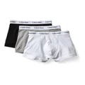 Calvin Klein Cotton Stretch Trunk 3 Pack in White/Grey/Black Assorted XL