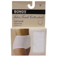 Bonds 'Cottontails' Satin Touch Full Brief 1012 White 16