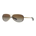Michael Kors MK5004 Chelsea Gold Polarised Sunglasses Gold