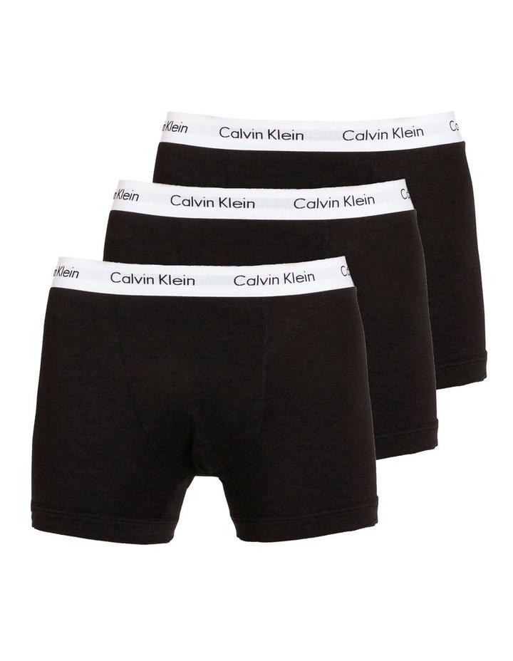 Calvin Klein Cotton Stretch Trunk 3 Pack in Black XL
