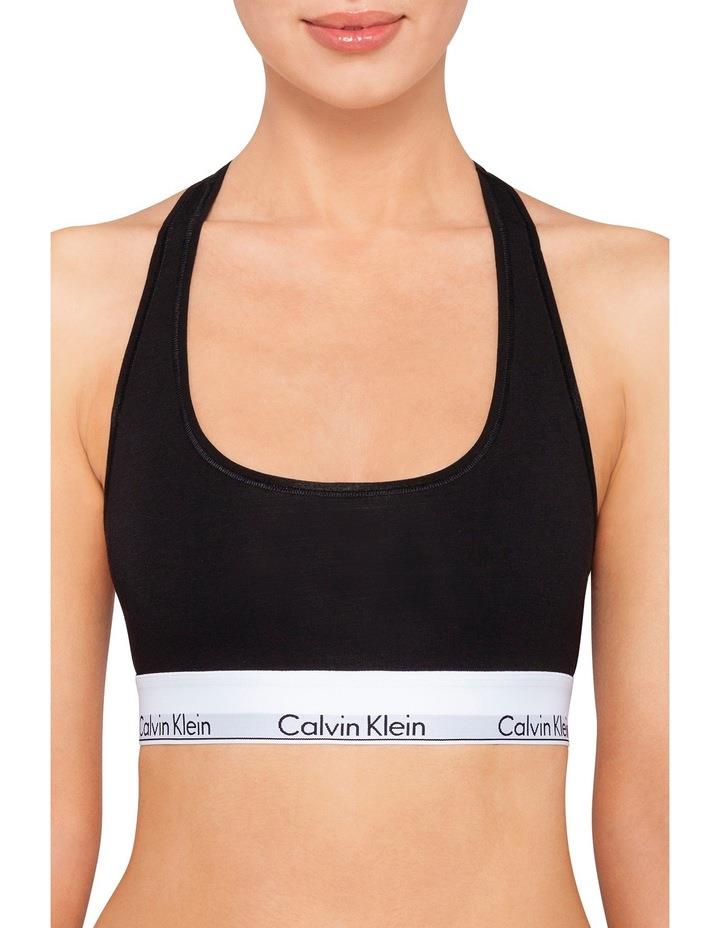 Calvin Klein Modern Cotton Unlined Bralette In Black M