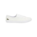 Lacoste Lancelle White Leather Lace-Up Sneaker White 3