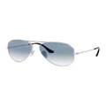 Ray-Ban Aviator Gradient Silver RB3025 Sunglasses Silver