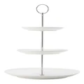 Maxwell & Williams Basics Diamonds 3-Tier Gift Boxed Cake Stand in White
