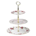 Royal Albert New Country Roses 3 Tier Cake Stand White