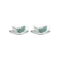 Wedgwood Jasper Conran Teacup & Saucer Set of 2 with Chinoiserie Print