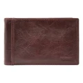 Fossil Ingram Brown Leather Bifold Wallet Brown No Size